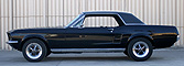 1967 Ford Mustang Hardtop Coupe schwarz Kunstlederdach